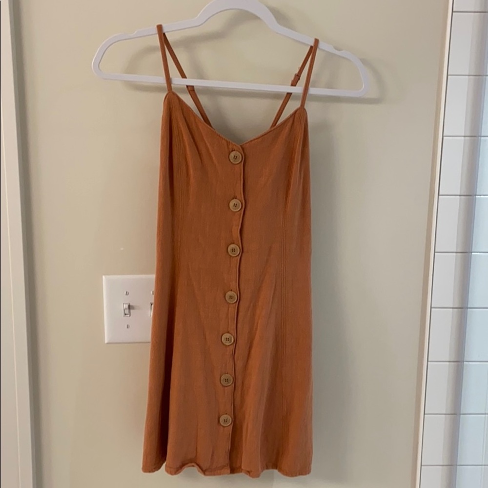 Orange mini dress